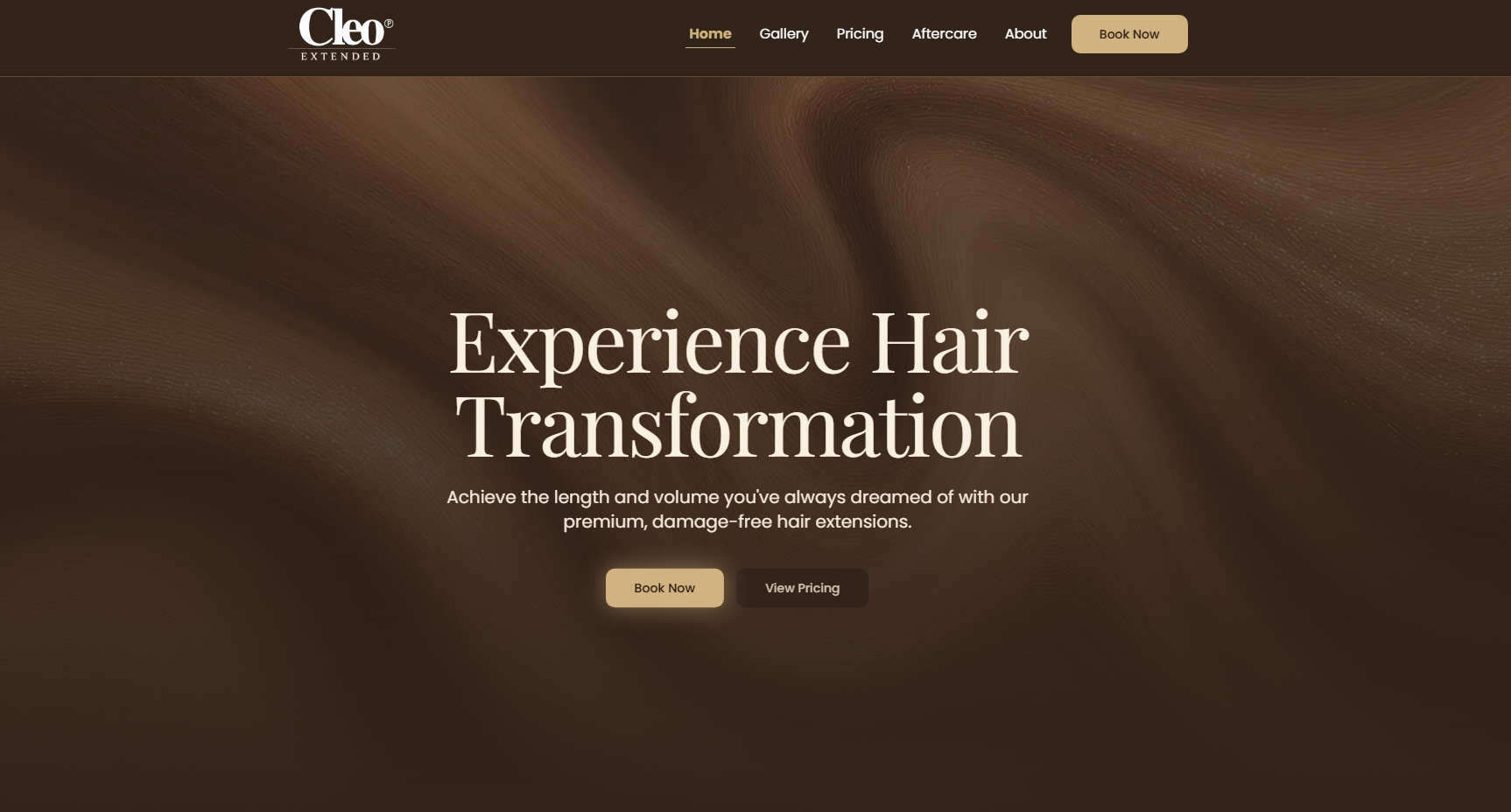 Cleo Extended website preview